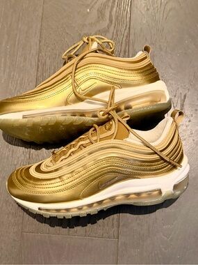 Original Nike Metallic Gold Air Max 97 Sneakers